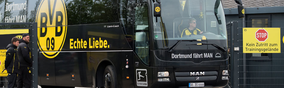 Anschlag auf BVB-Bus